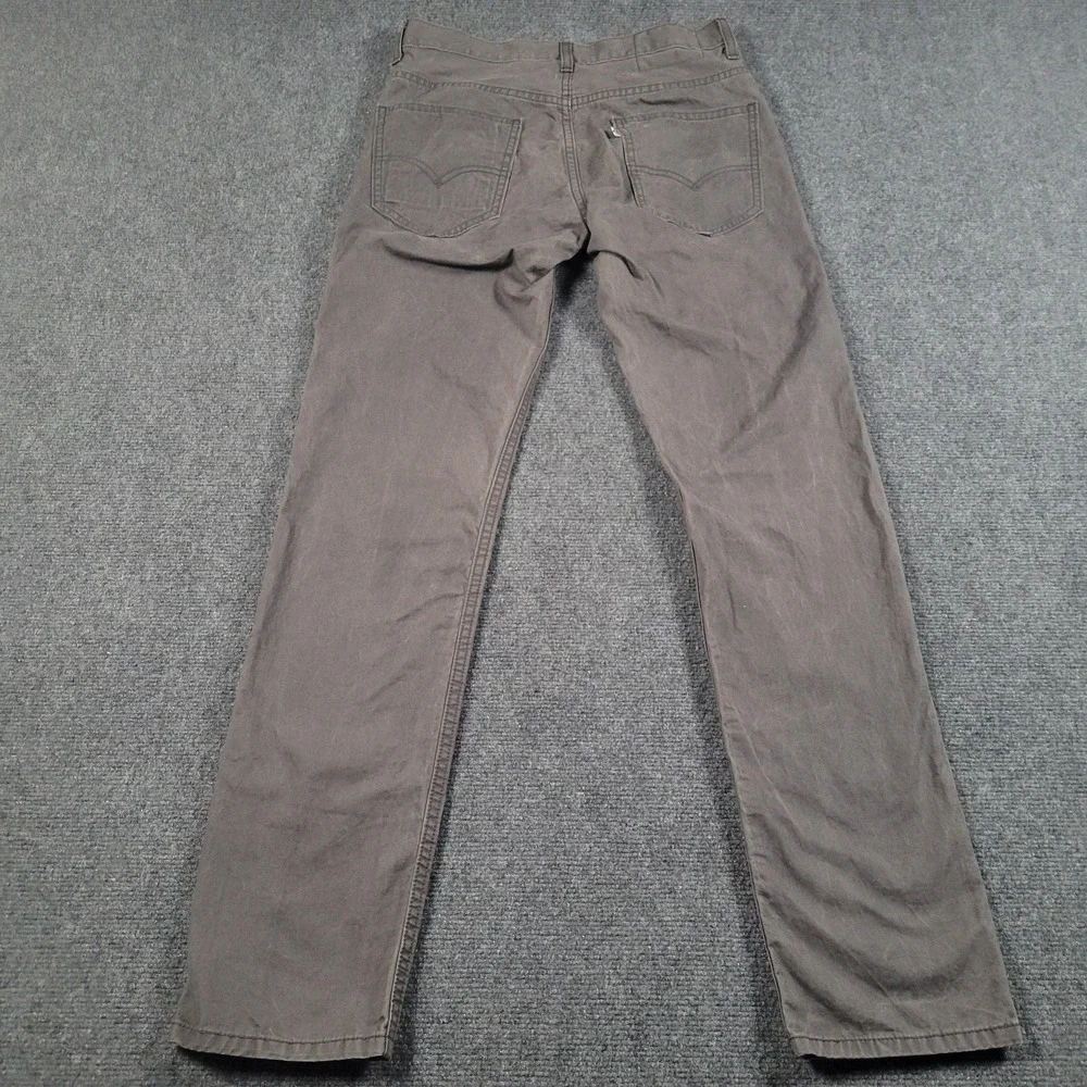 Levi Strauss Pants Mens 29x32 Gray Chino Flat Front Straight Leg‎ Casual Cotton